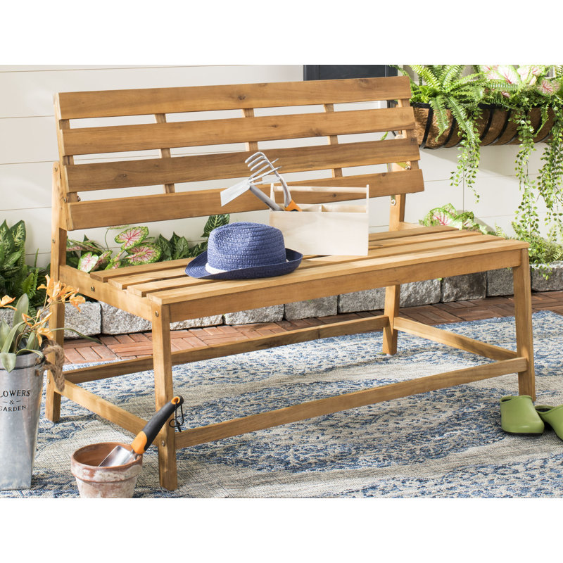 Highland Dunes Gere Balcony Wooden Convertible Bench | Wayfair